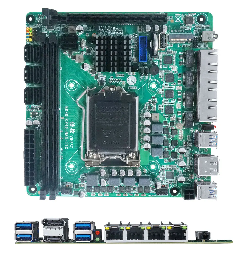 C246 ITX NAS Motherboard Suppo - đánh giá và giá Nas Motherboard 8 Sata Mini Itx