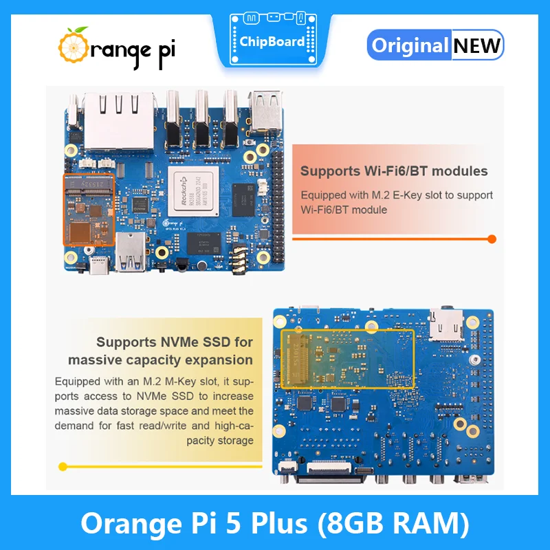 Orange Pi 5 Plus 8GB RAM RK358 - đánh giá và giá Orange Pi 5 Plus 16Gb