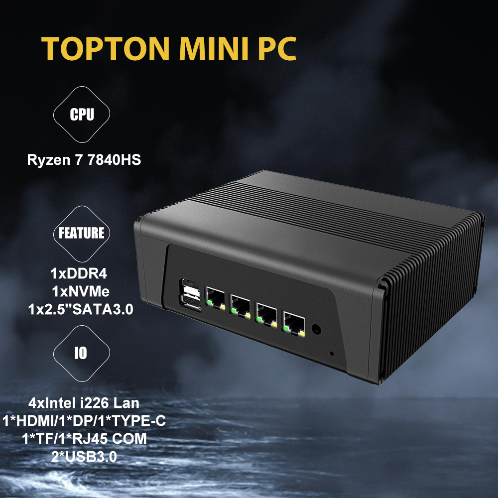 Super Deal Mini Soft Router AM - đánh giá và giá Amd Ryzen 7 7840Hs Mini Pc