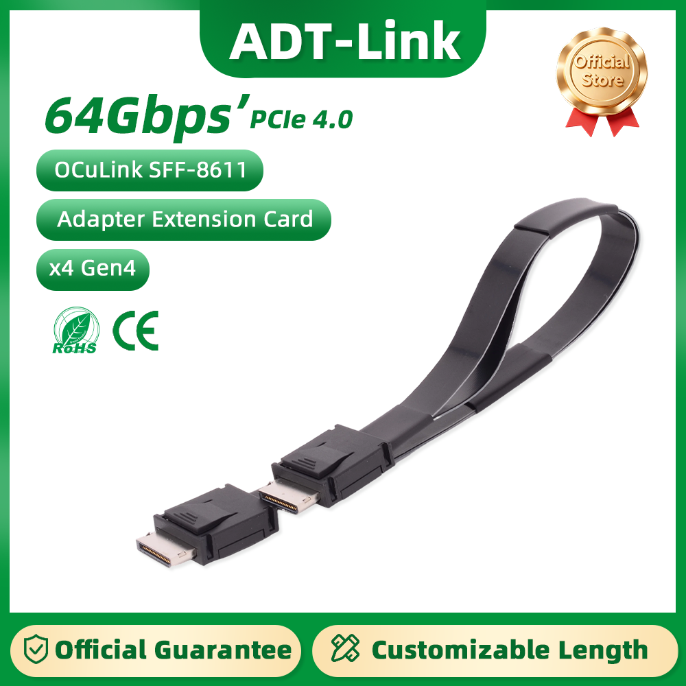 ADT-Link  PCI-E 4.0 X4 SFF-861 - đánh giá và giá Oculink Egpu Mini Pc