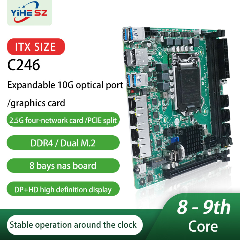 C246 8 SATA 8-Bays NAS Motherb - đánh giá và giá Nas Motherboard 8 Sata Mini Itx