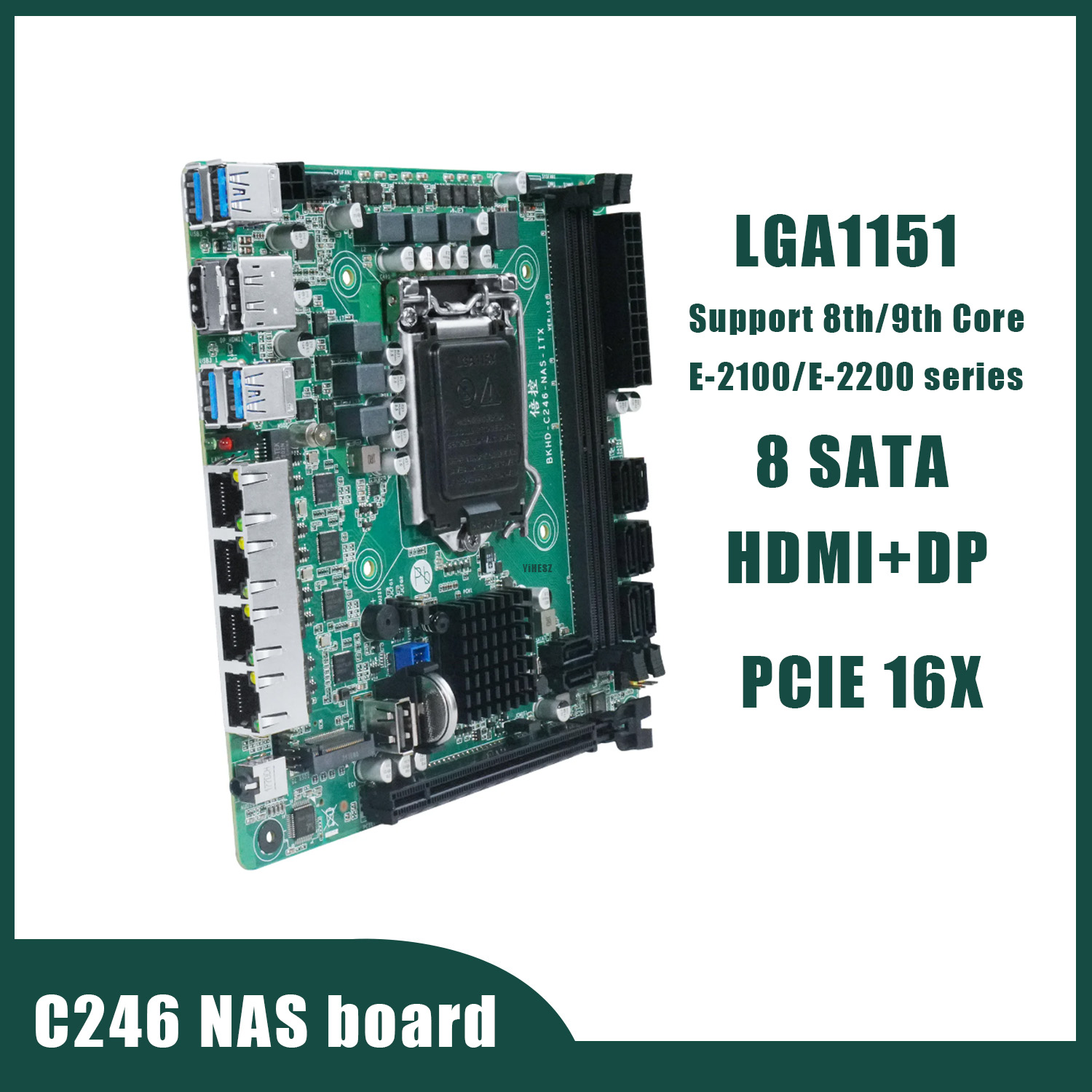 C246 NAS Motherboard 8 SATA 3. - đánh giá và giá Nas Motherboard 8 Sata Mini Itx