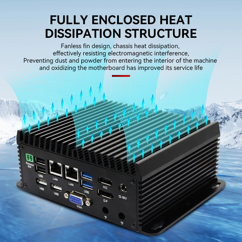 Quad Core N95 N97 Mini PC RS48 - đánh giá và giá Fanless Industrial Pc Rs485 Core I7