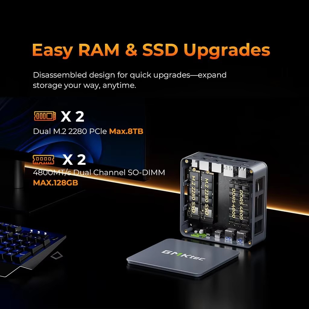 GMKtec Gaming Mini PC K6 M6 Ul - đánh giá và giá Amd Ryzen 7 7840Hs Mini Pc