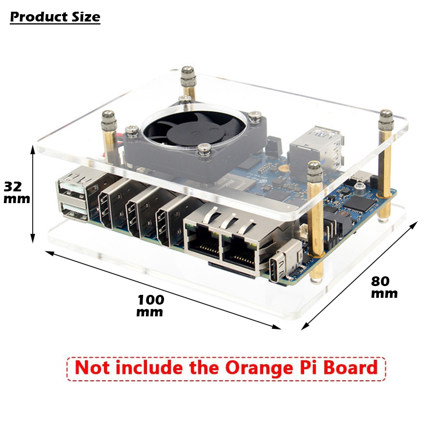 Orange Pi 5 Plus Case with Fan - đánh giá và giá Orange Pi 5 Plus 16Gb