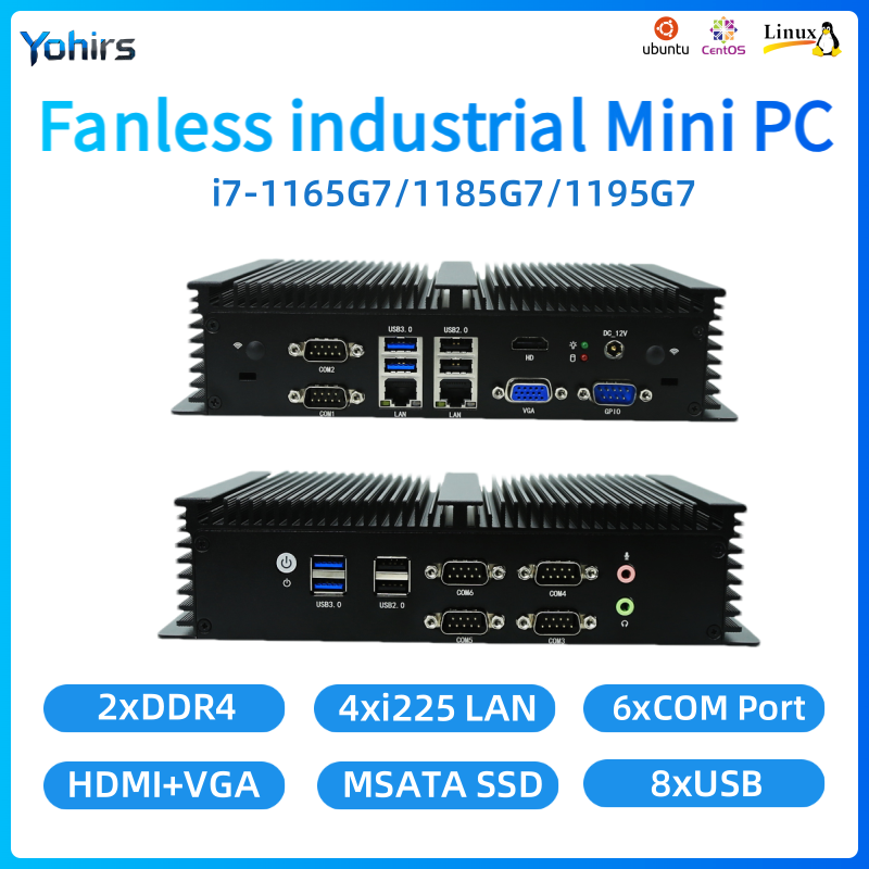 Fanless Embedded PC Intel Core - đánh giá và giá Fanless Industrial Pc Rs485 Core I7