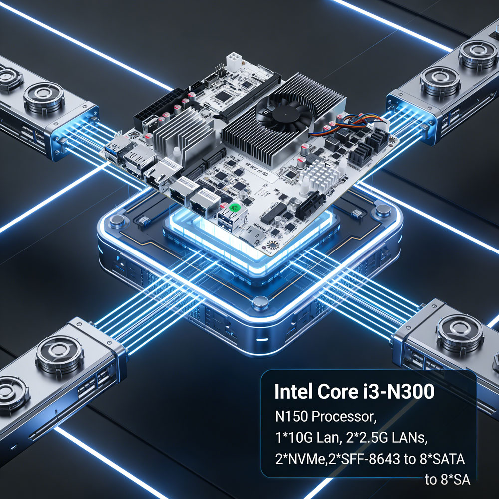 8-Bay NAS Mini ITX Motherboard - đánh giá và giá Nas Motherboard 8 Sata Mini Itx