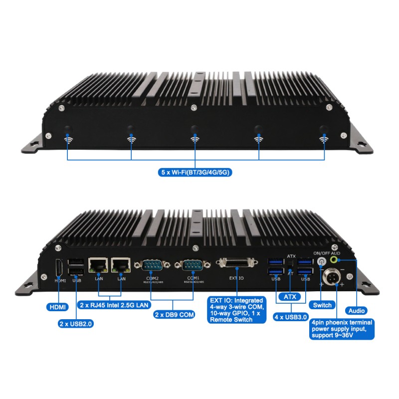 Rugged Fanless Industrial Comp - đánh giá và giá Fanless Industrial Pc Rs485 Core I7