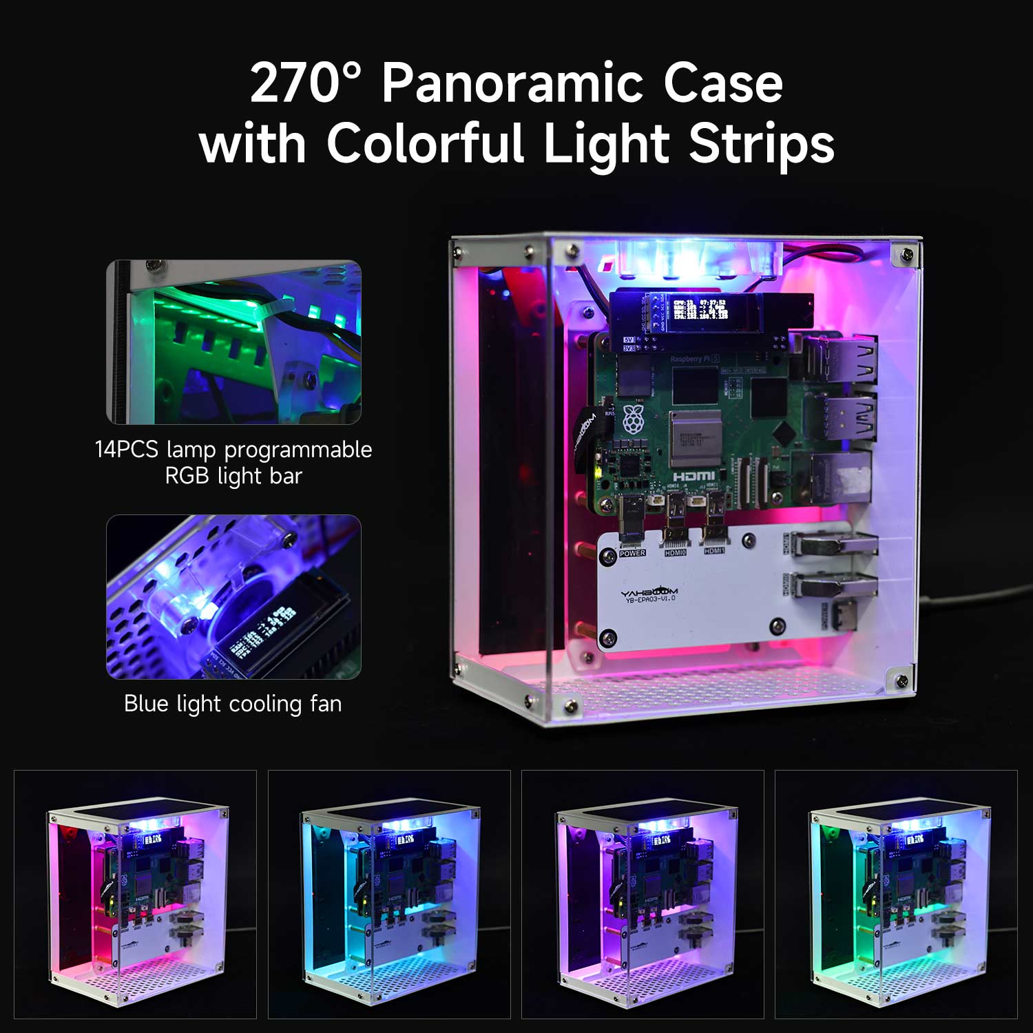 Raspberry Pi 5 Case Protective - đánh giá và giá Raspberry Pi 5 8Gb Board