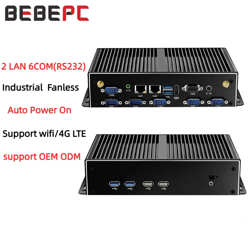 BEBEPC Mini Công Nghiệp Máy Tí - đánh giá và giá Fanless Industrial Pc Rs485 Core I7